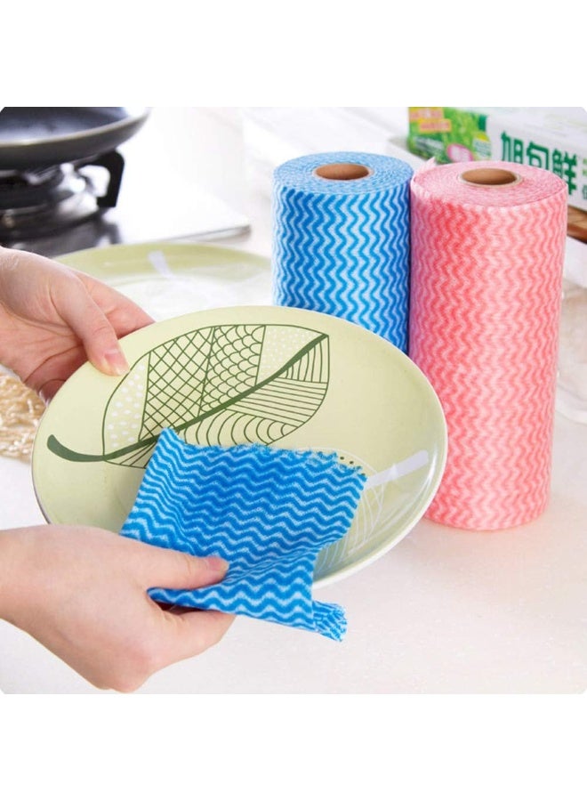 Multi Purpose Kitchen Towels for Oil and Grease Absorption, 50 Pieces in Multi Color, Suitable for Daily Cleaning Drying and Food Preparation - Image 3